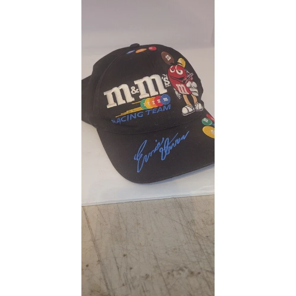Vintage NASCAR 1998 Ernie Irvan #36 M&M Racing Team Black SnapBack Hat